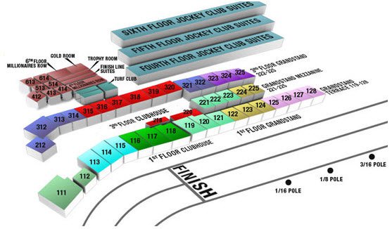 kentucky derby seating chart | UW Badgers Fan Travel | Official