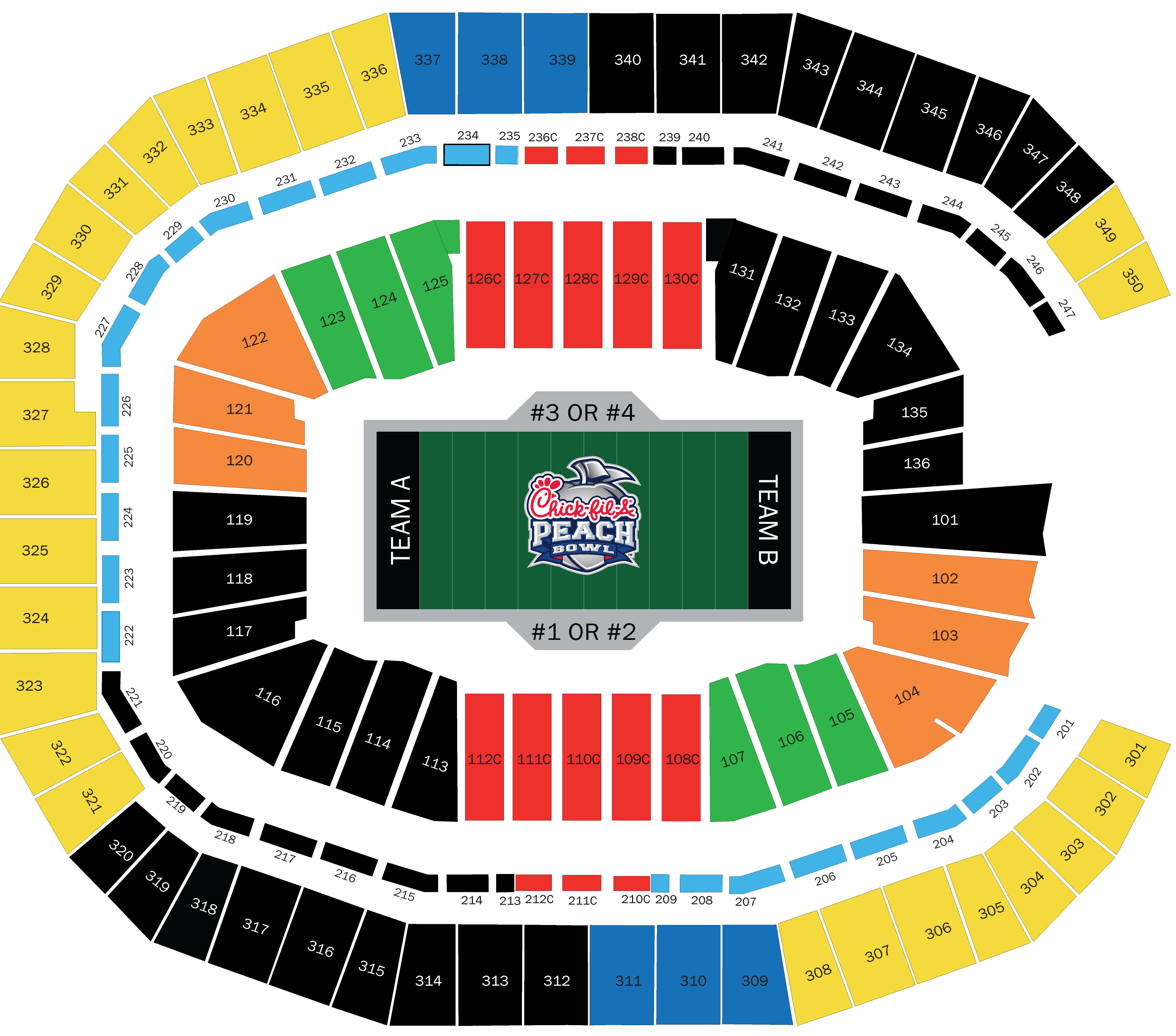 peach bowl cfp seating chart UK Traveling Wildcats Official